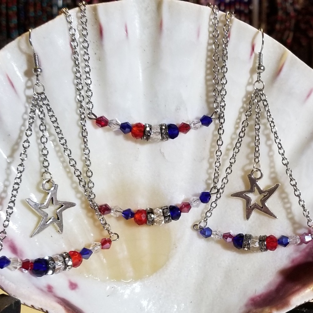3PC Patriotic Jewelry Set